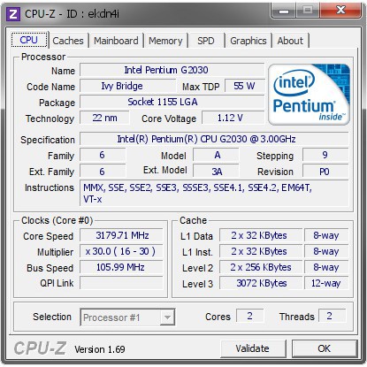 CPU- Intel pentium G2030 + keo. Bảo hành 12 tháng. 21