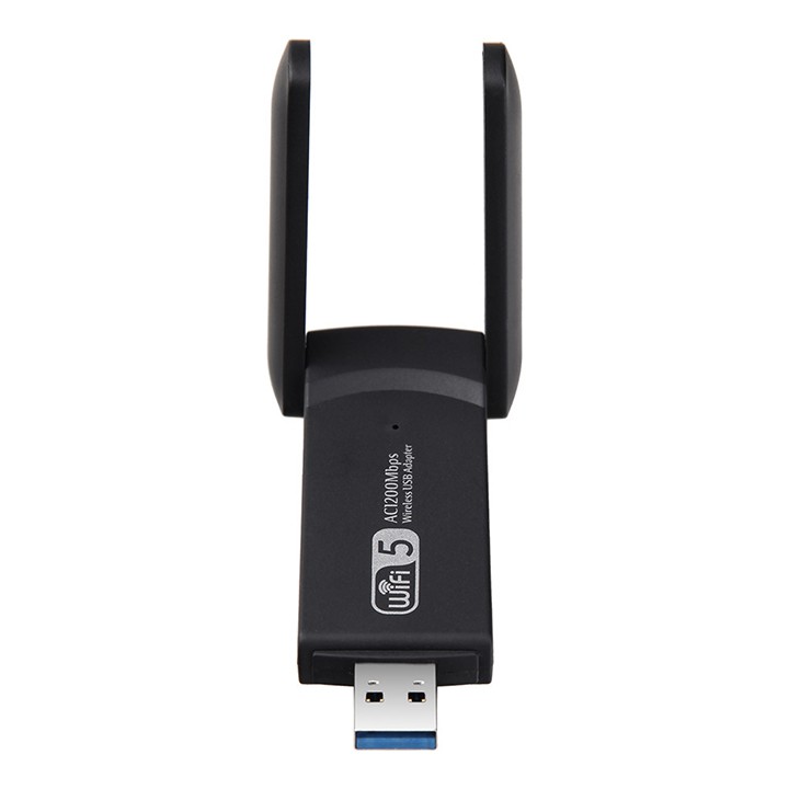 Bộ Ăng ten USB thu phát sóng Wifi RTL8812BU 2 râu 5Ghz 3.0 1200Mbps cho laptop PC điện thoại youngcityshop 30.000