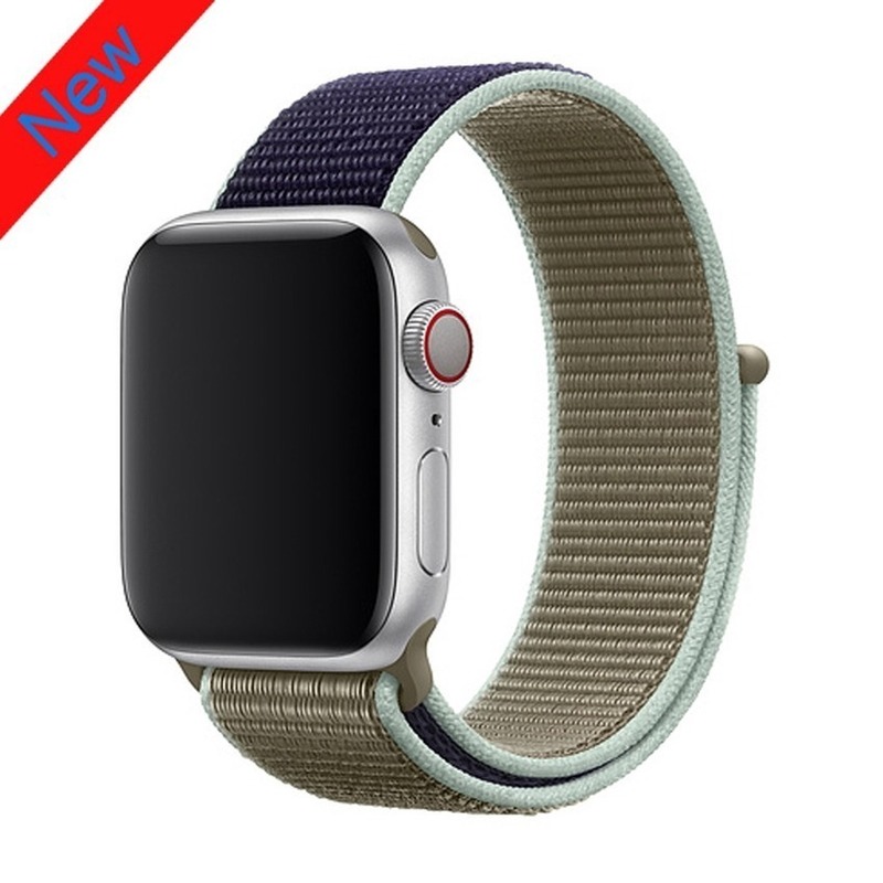 Nylon strap iWatch series 6 SE 5 4 3 2 1 strap suitable for Apple Watch strap 44mm 40mm 42mm 38mm sports loop bracelet bracelet