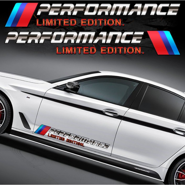 Bộ 2 tem dán cửa xe ô tô Performance 05