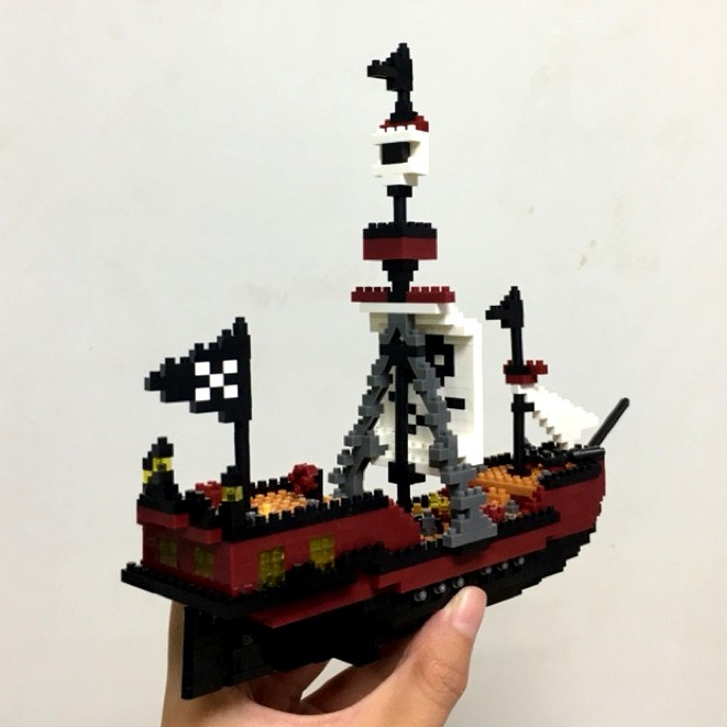 Bộ đồ chơi lắp rắp -  Bộ xếp hình, LEGO tàu ngọc trai đen Black Pearl Vùng CARIBBE