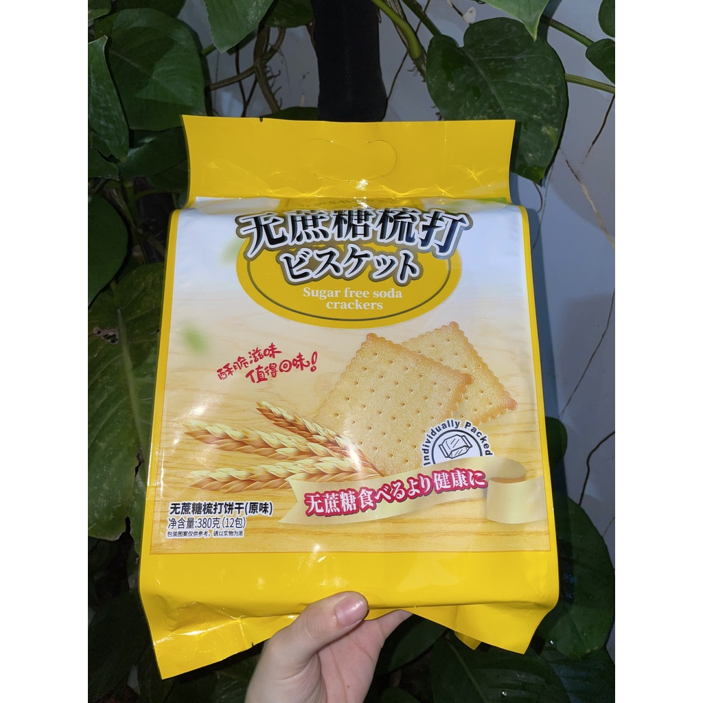 Bánh Quy Ăn Kiêng Soda Cracker Lúa Mì Top Savor (Gói 380g-vàng) | WebRaoVat - webraovat.net.vn