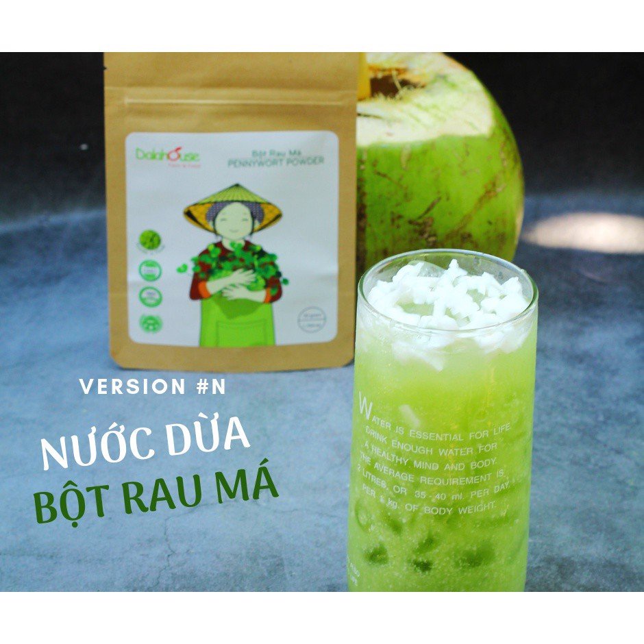 Bột Rau Má Hữu Cơ Nguyên Chất Sấy Lạnh Dalahouse