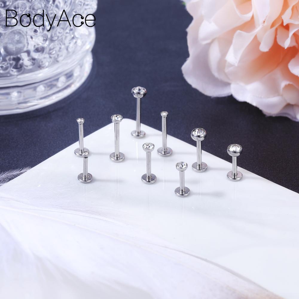 1 Khuyên Xỏ Sụn Tai Bằng Thép Không Gỉ 2 / 3 / 4mm Nhiều Màu Sắc Cá Tính