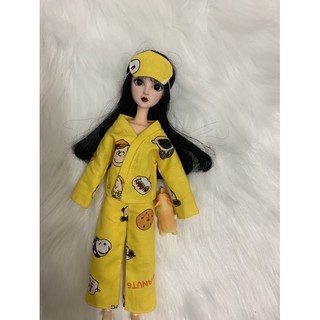 Đồ ngủ snoopy kèm bịt mắt size xinyi, blythe, ob,barbie