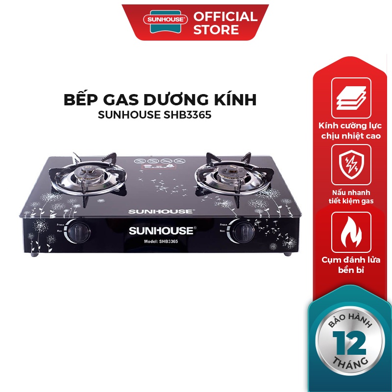 Bếp gas dương kính Sunhouse SHB3365