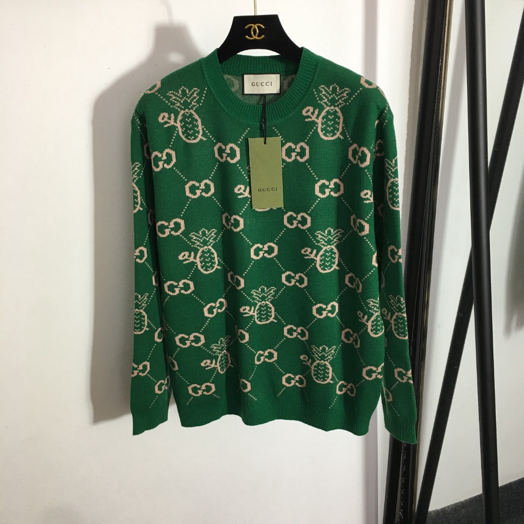 Áo len nữ thời trang cao cấp Gucci GC họa tiết độc đáo phong cách trẻ trung