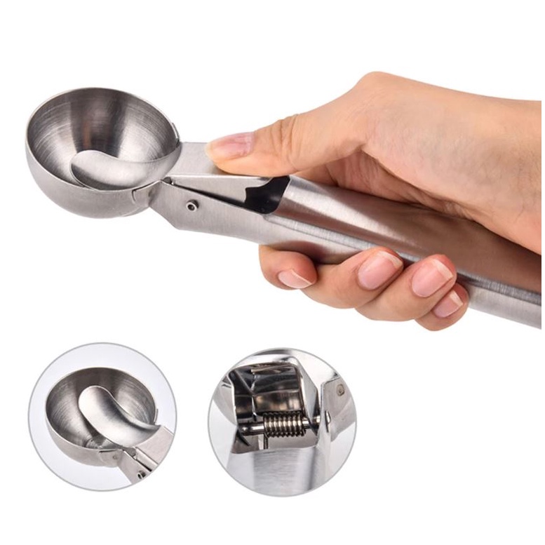 Muỗng Múc Kem / Trái Cây Bằng Thép Không Gỉ