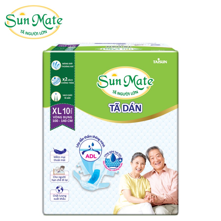 Tã dán người lớn Sunmate size XL10