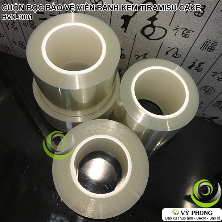 MÀNG NHỰA CUỘN BỌC NYLON VIỀN NHỰA BÁNH MOUSSE CHEESE TIRAMISU BẢO VỆ THÀNH BÁNH KEM BVN-0001