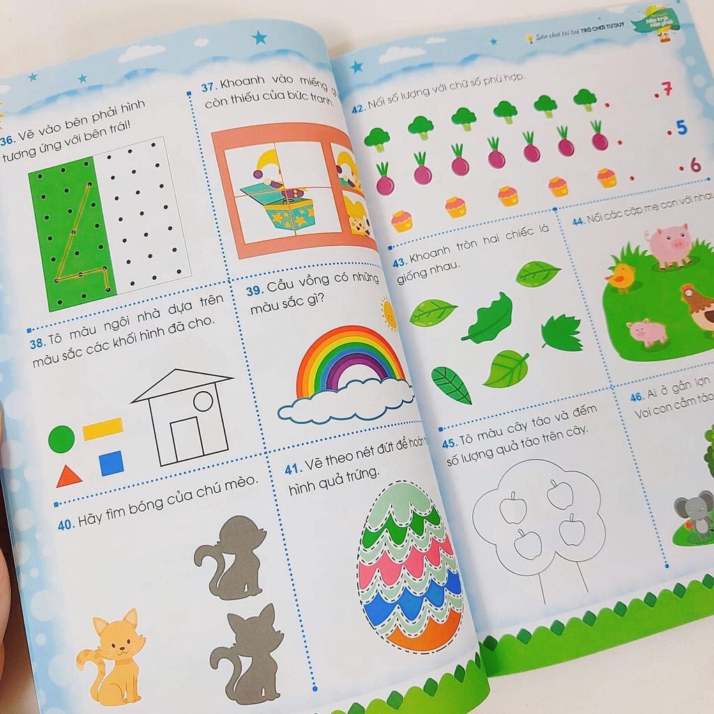 Sách - Sân Chơi Trí Tuệ Rèn Luyện Não Trái Não Phải Cho Bé Từ 3-6 Tuổi