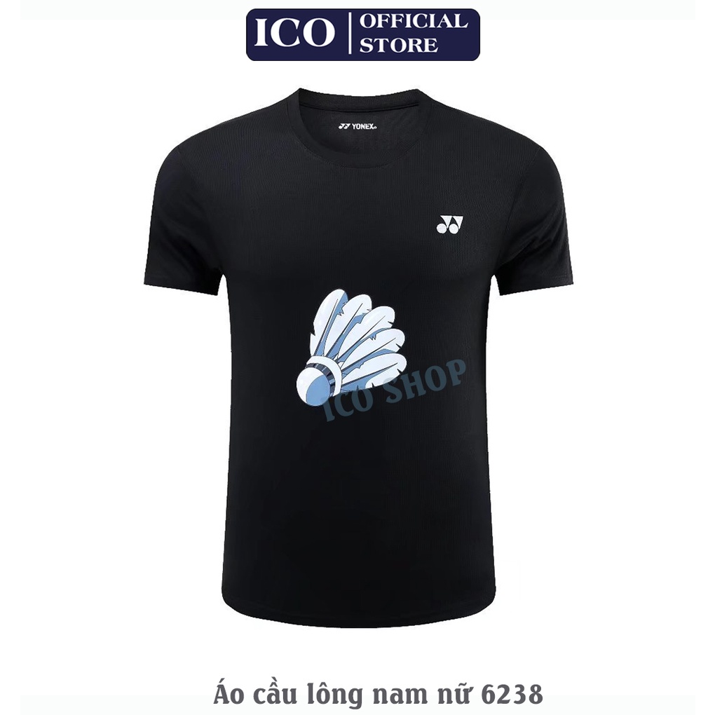Áo cầu lông 6238, áo thể thao nam nữ 6238