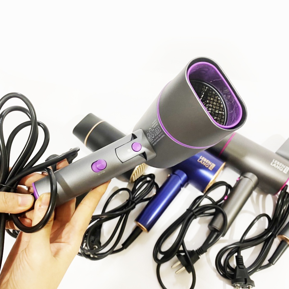 Máy sấy tóc 2 chiều nóng lạnh Lebenlang công suất lớn 2100W gấp gọn tiện lợi chống xơ rối tóc - LBH3088P