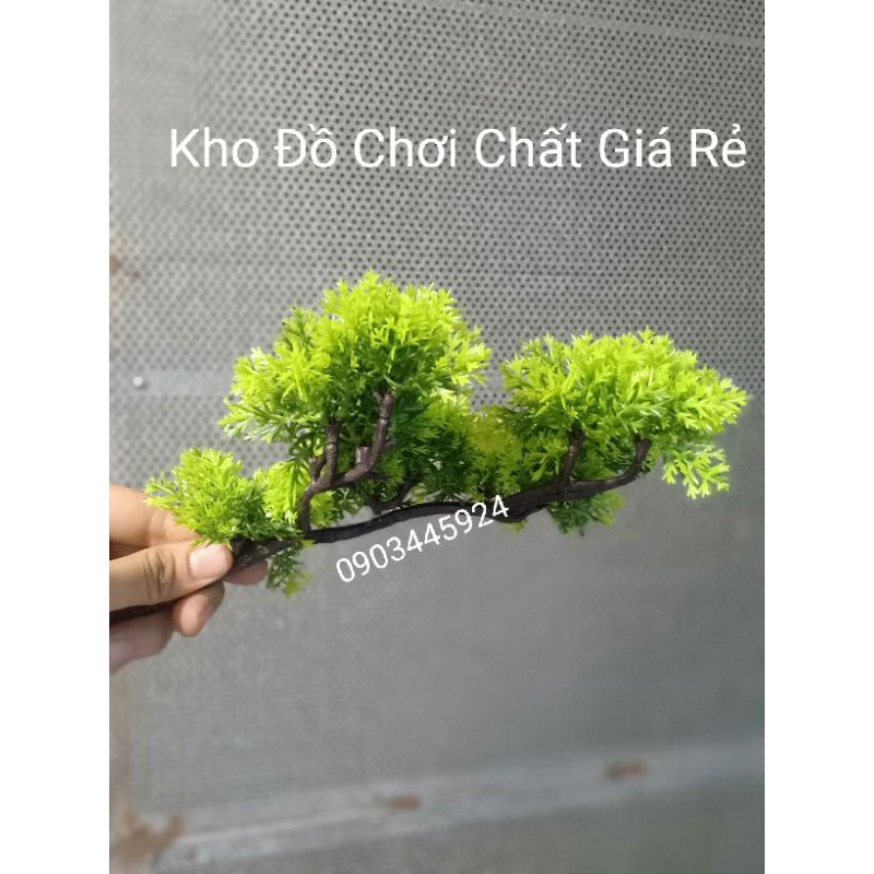 Cành Tùng Giả làm cây dài 40cm-Cây Giả