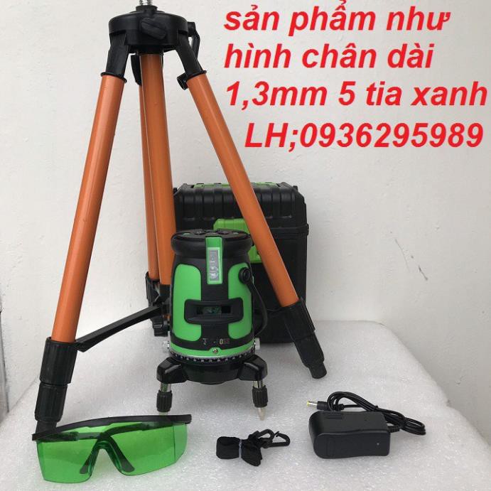 [Hàng xịn] Máy bắn tia lazer Tbosh 5 tia xanh, chân cao 1,3m