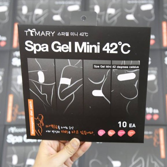 Hộp 10 miếng dán tan mỡ đùi và cánh tay Spa Gel Mini 42 độ C