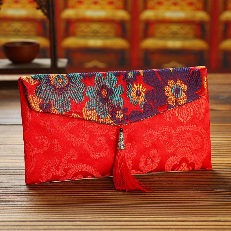 1 bao lì xì đỏ phong cách Trung Hoa mừng năm mới