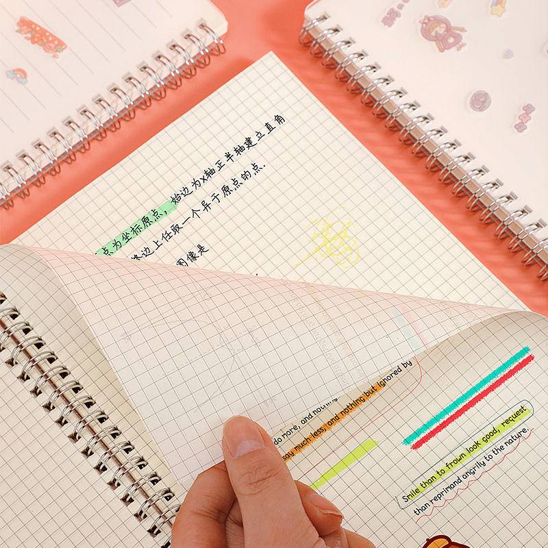 ⭐ iLado ⭐  sổ tay A5/A6/B5  sổ ghi chú mini tài khoản tay sáng tạo dễ thương vở kẻ ngang sổ ghi chép notebook binder a5 sổ ghi chép sổ tay ghi chép vở lò xo kẻ ngang sổ lò xo kẻ ngang marker học văn phòng phẩm sổ ghi chú sticker tập vở