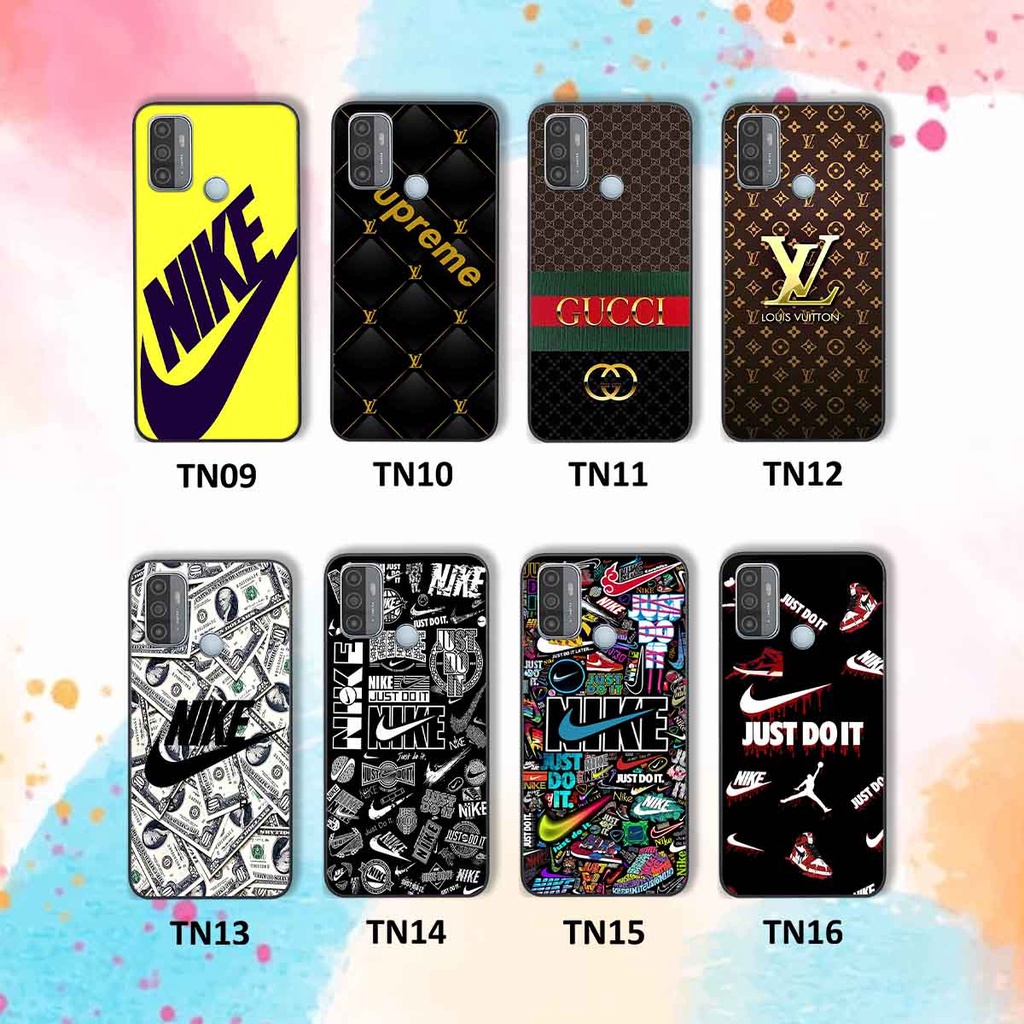 Ốp Oppo A53 in hình thương hiệu L.V, N.I.K.E cá tính, đẳng cấp
