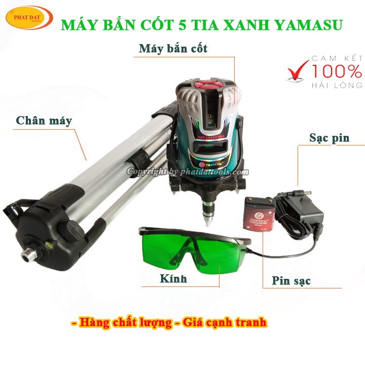 Máy bắn cos,cân mực Laser 5 tia xanh YAMASU pin 4000mAh,xuất xứ Nhật Bản