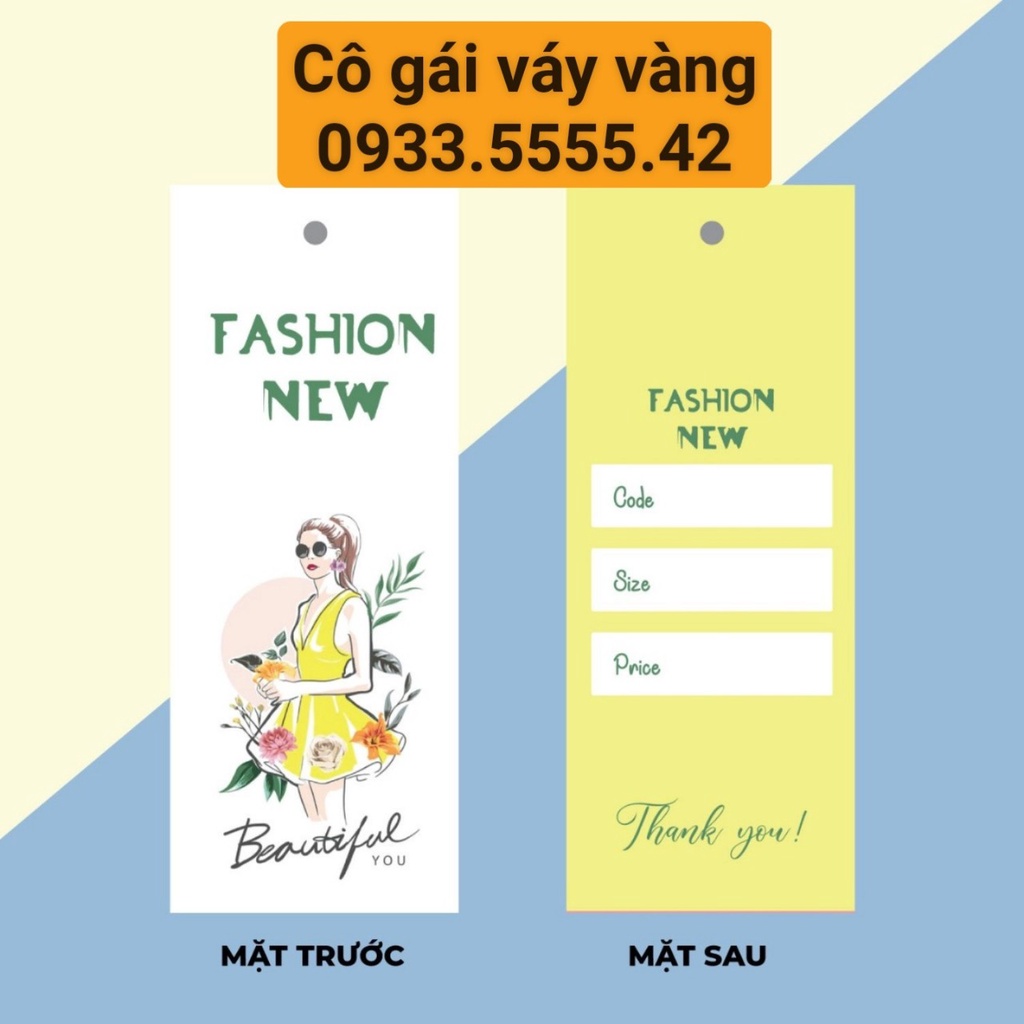 Tag giấy, mác giấy (100 Cái)  nam,nữ, trẻ em(NHẬN LÀM THEO YÊU CẦU) [FREE SHIP- RẺ]