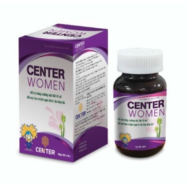 - Viên Uống Center Women -Hỗ trợ Tăng cường Nội tiết tố Nữ - hộp 60 viên