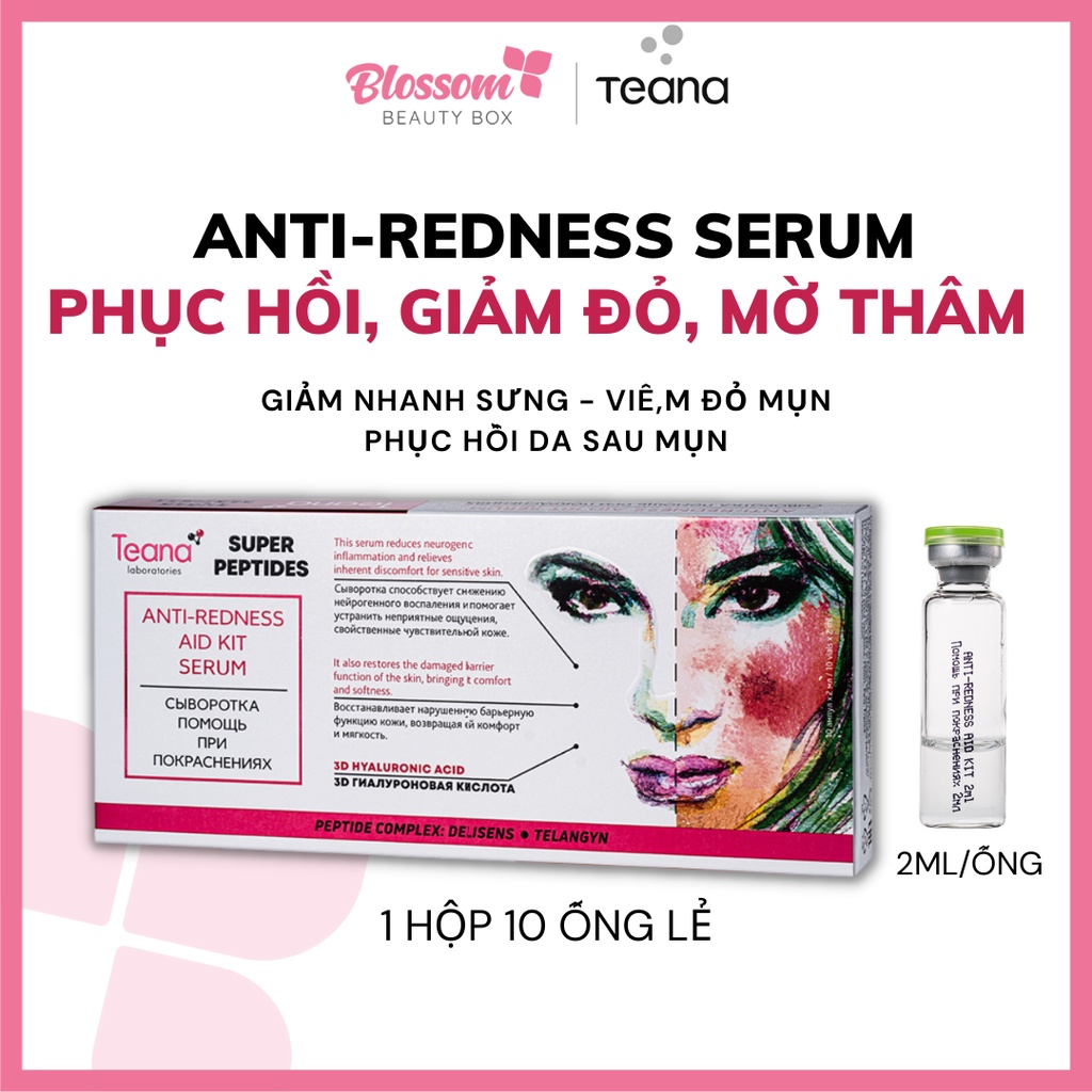 Serum dưỡng trắng da Teana ANTI REDNESS