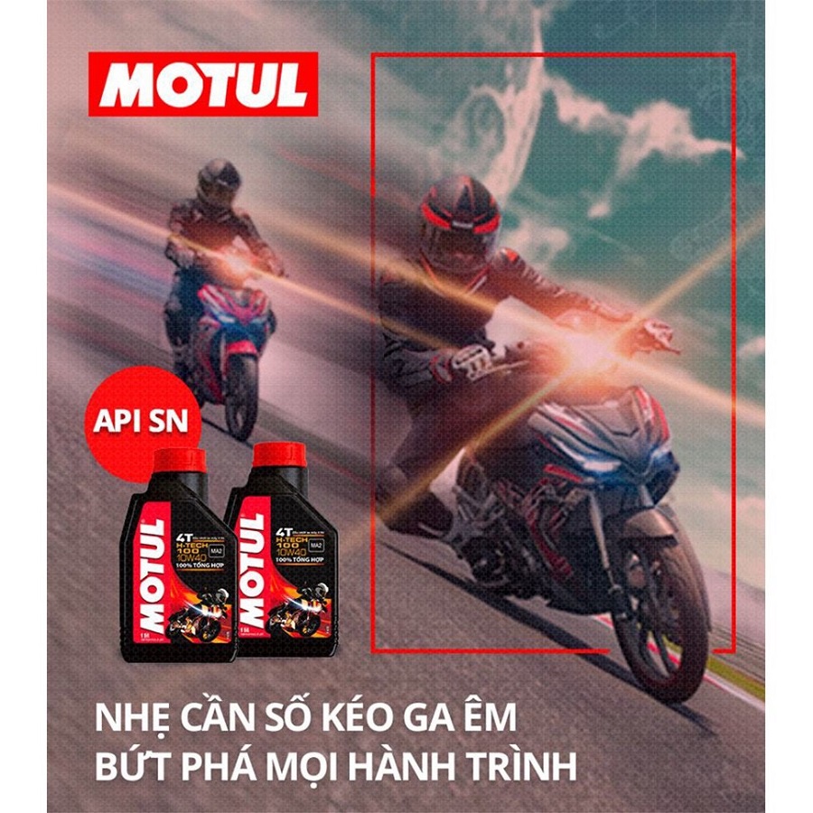 1,1L Nhớt Motul H-Tech 10W40 Cho Ex 150, Winner, Sonic, ...