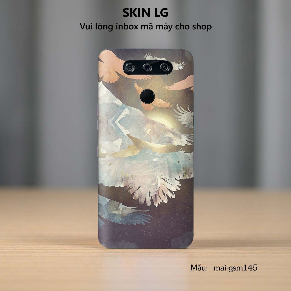 Skin dán cho các dòng điện thoại LG G7 - G8 - G6 in hình giả sơn mài nhiều màu sắc