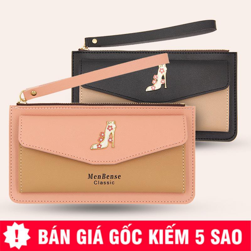 VÍ CLUTCH NỮ DÂY KÉO ĐÍNH CHIẾC GUỐC HOTTREND P109