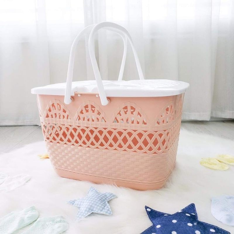 BooBoo Baby - Làn nhựa đựng đồ đi sinh, đựng đồ đa năng KT 42x31x30 cho mẹ và bé mẫu mới nhất