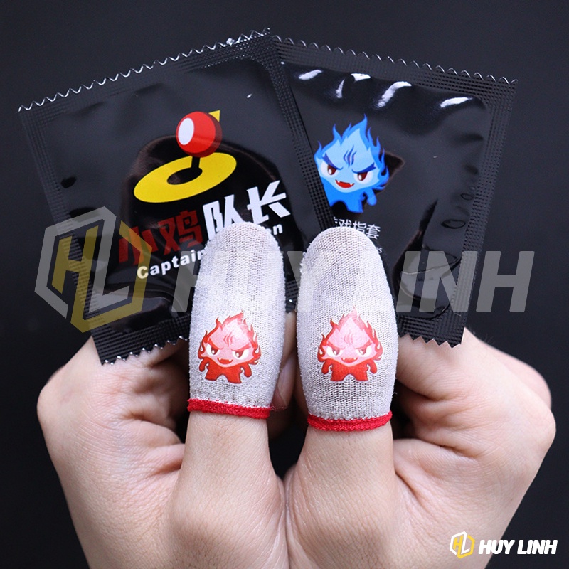 Bộ 2 găng tay chơi game Ghost Fire sợi thủy tinh CK04 - Chống mồ hôi tích điện cảm ứng cực nhạy