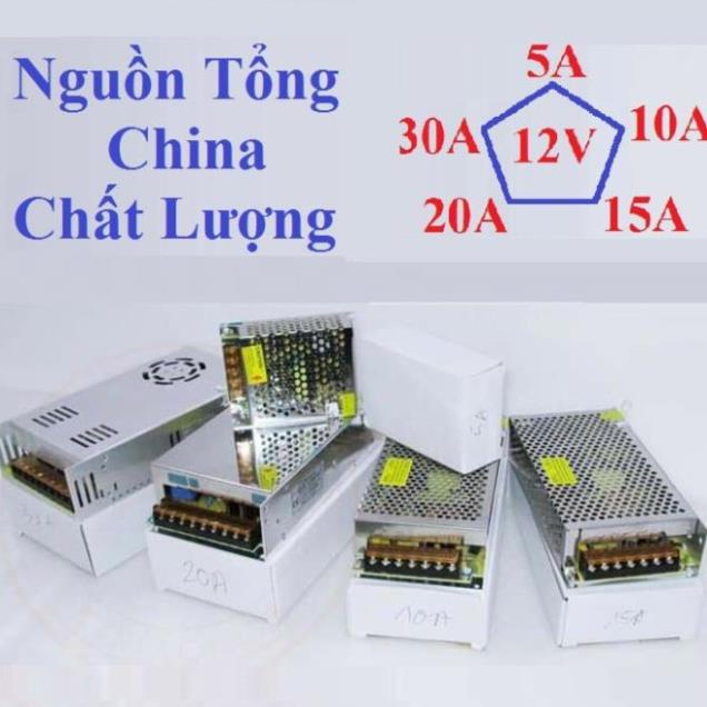 [Loại 1] Nguồn tổng 12V- 5A cao cấp cho Camera, đèn Led, Camera giám sát...  - SPANA