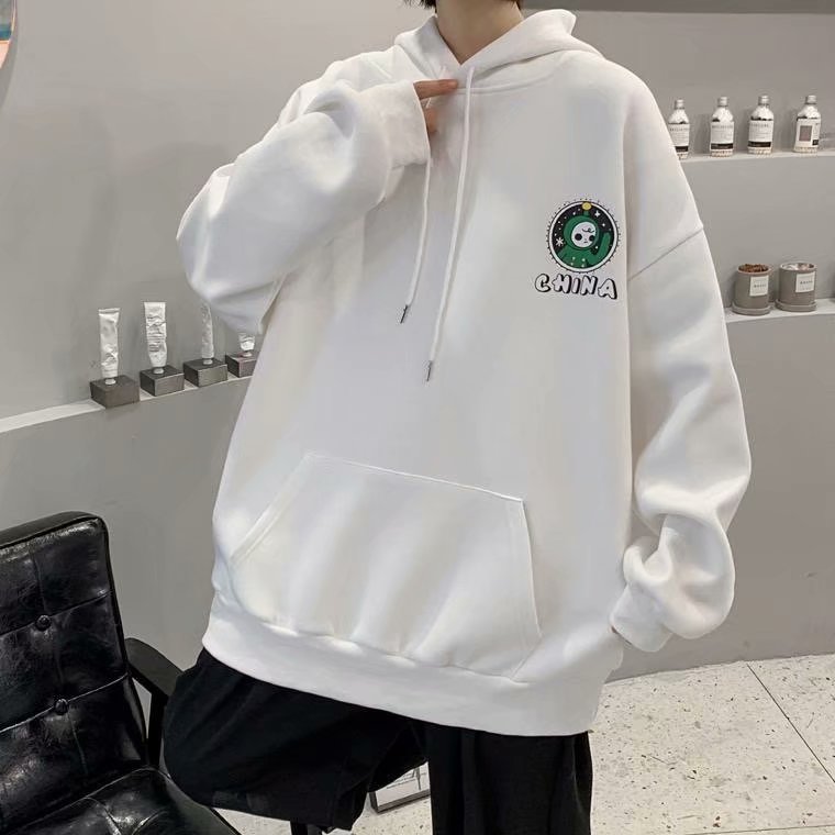 Áo hoodie tay dài dáng rộng in hình tên lửa gồm 3 màu sắc | BigBuy360 - bigbuy360.vn