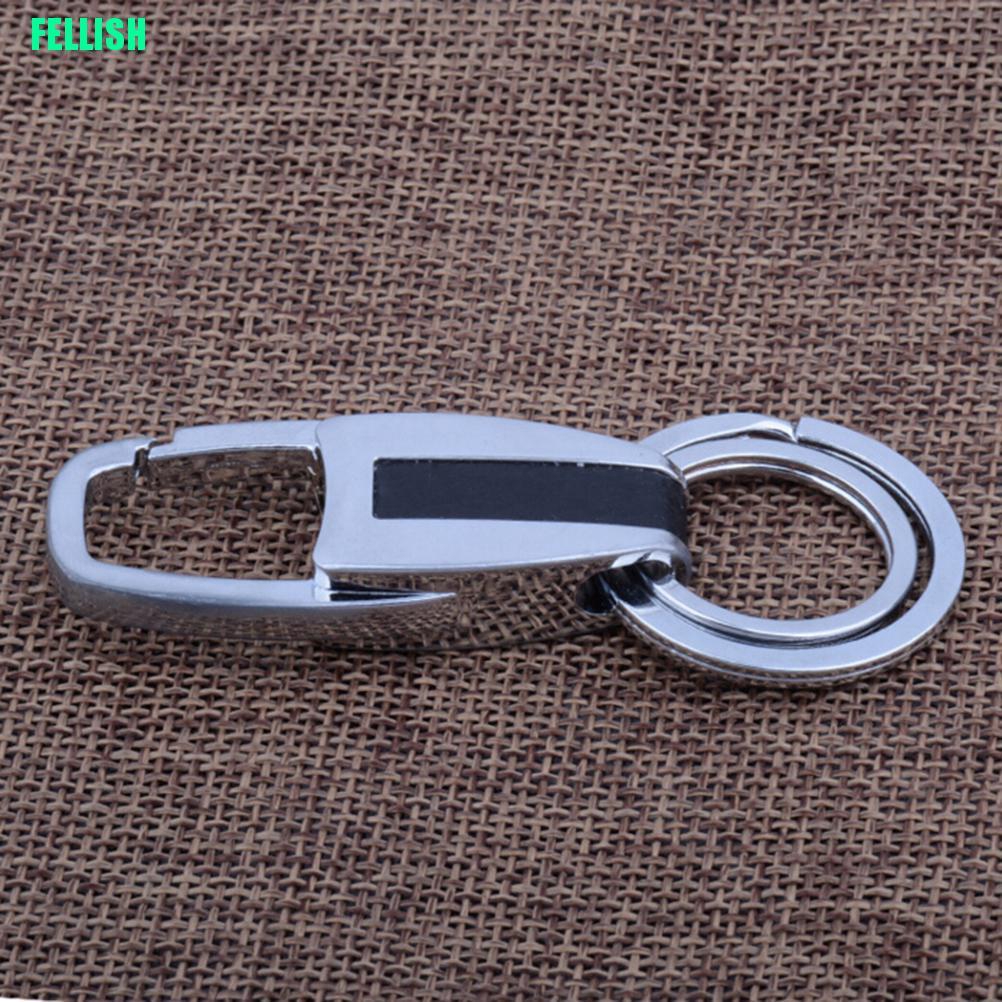 Móc khóa làm từ kim loại và da thời trang dành cho nam