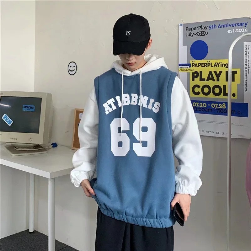 Áo Hoodie Tay Dài Phong Cách Năng Động Trẻ Trung Dành Cho Nam Kích Cỡ Từ M Đến 2XL