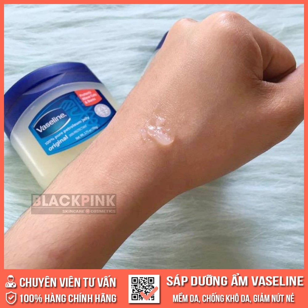 Sáp dưỡng ẩm Vaseline 49g hàng chuẩn Mỹ - Sáp cấp ẩm làm mềm da, dưỡng da đa năng