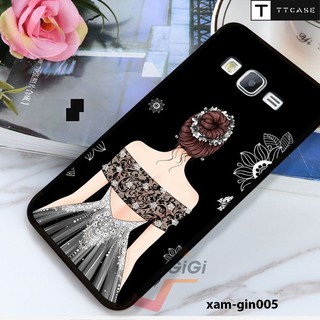 Miếng dán skin cho các dòng Samsung J2 prime, J3 2016, J5 2015, J7 2015, J1 2016 in hình phía sau một cô gái cực đẹp