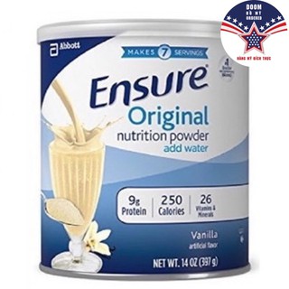 [HÀNG MỸ] Sữa Ensure Mỹ Hương Vani - Mẫu Mới 397gr