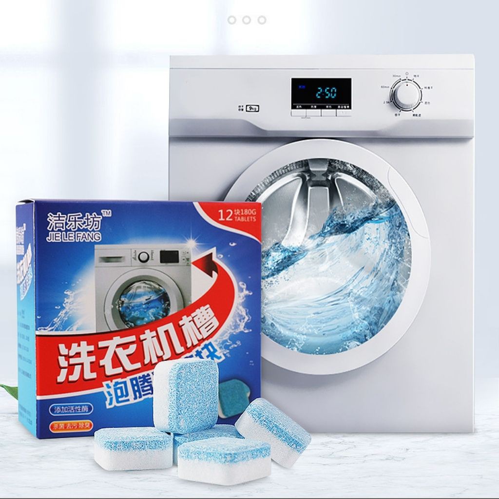 Viên Tẩy Vệ Sinh Lồng Máy Giặt Nhật Bản | Diệt khuẩn và Tẩy chất cặn Lồng máy giặt