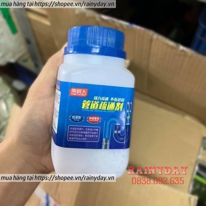 Bột thuốc thông tắc cống bồn rửa mặt rửa chén bát bồn cầu đường ống nước cực mạnh siêu thần thánh