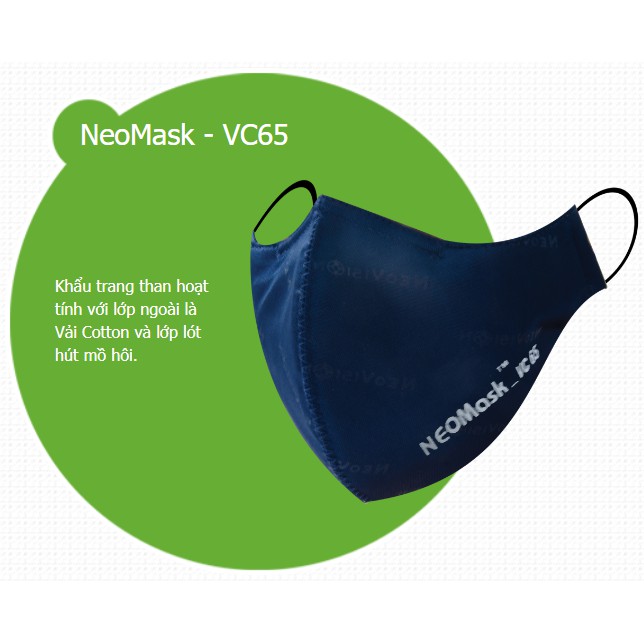SHOP HÀNG CHÍNH HÃNG - Khẩu Trang Than Hoạt Tính Neomask VC65 - Chống Bụi Mịn P.M 2.5 | BigBuy360 - bigbuy360.vn