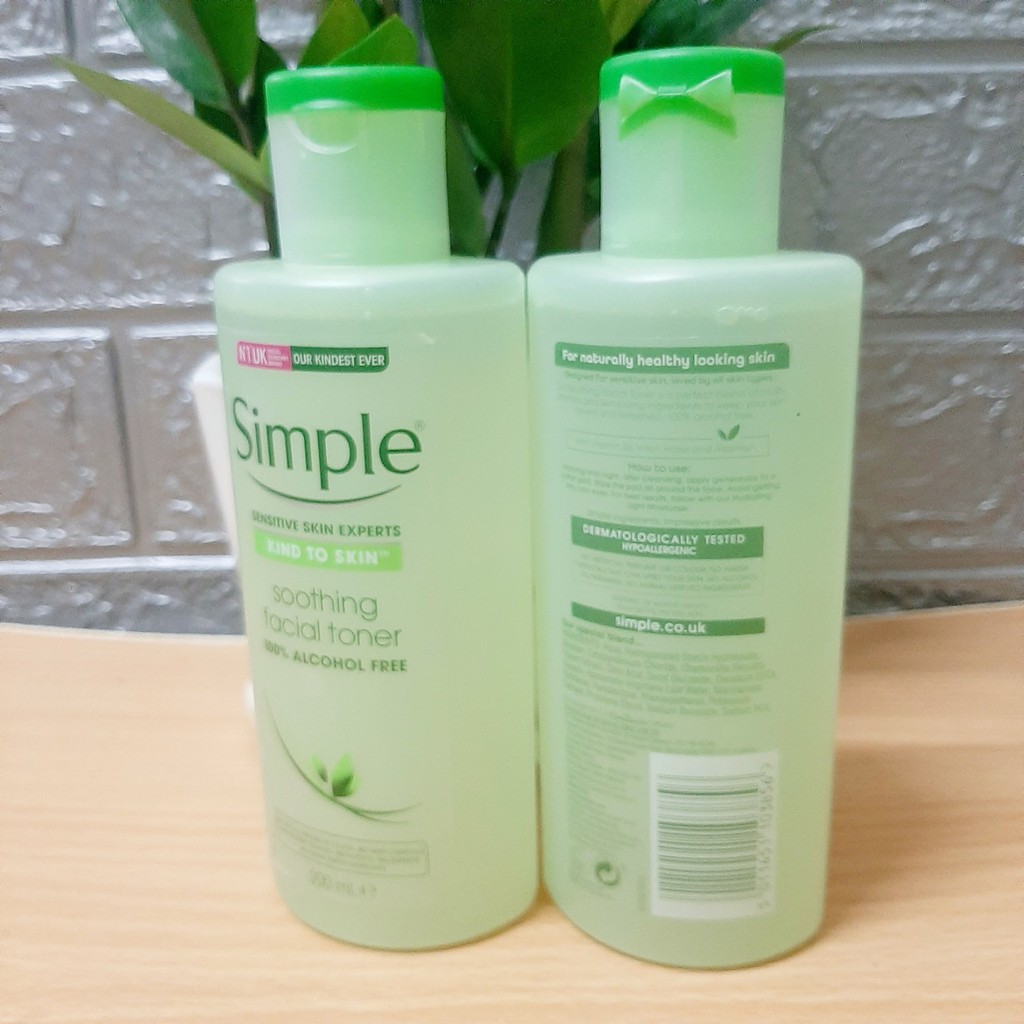 [L&amp;V] Combo Da Sạch Sâu SIMPLE Nước Tẩy Trang Micellar 200ml + Sữa Rửa Mặt Refreshing 150ml + Nước Hoa Hồng 200ml