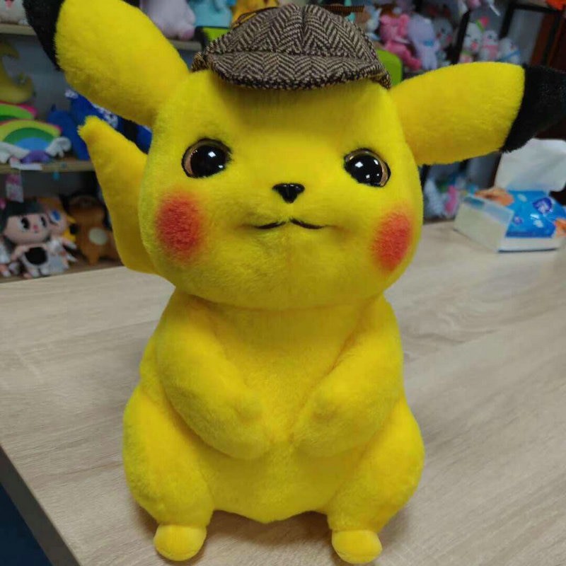 đồ chơi nhồi bông Hình Thám Tử Pikachu Mềm Mại 12 &quot;