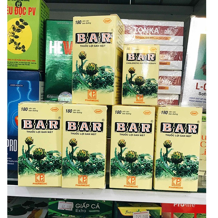 BAR Actiso Hộp 60 Viên - Viên uống mát gan lợi mật - B.A.R - Coastlinecare Pharmacy