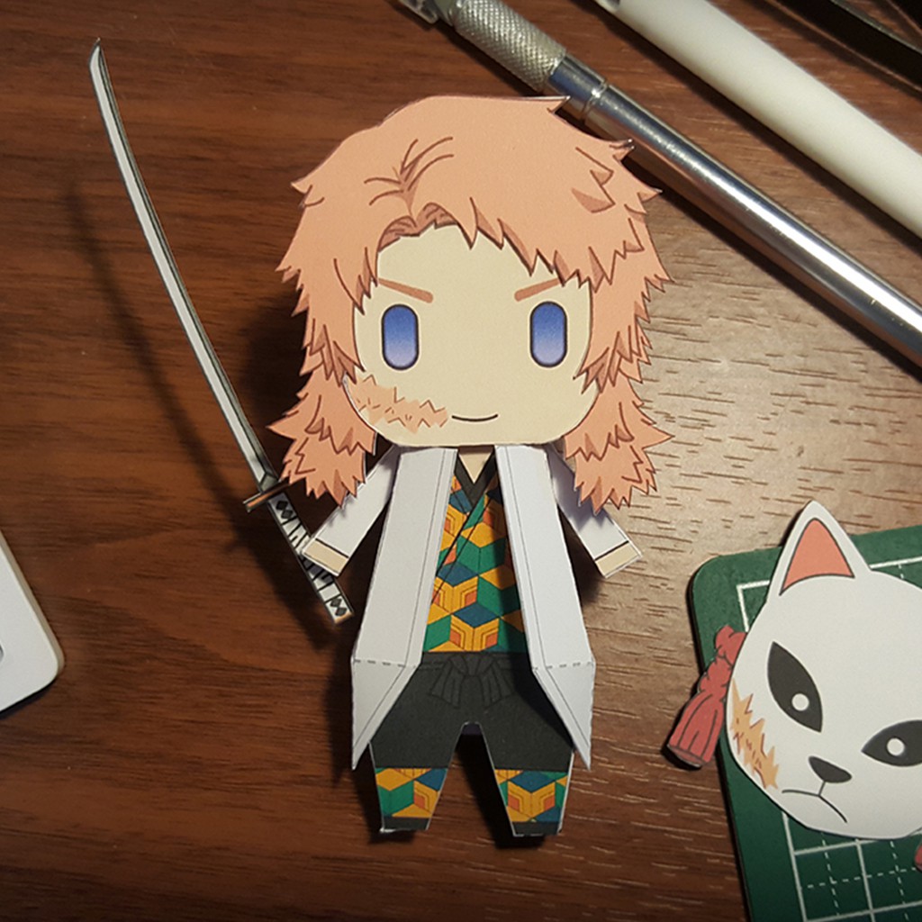 Mô hình giấy Anime Chibi Sabito ver 2 – Demon Slayer (Kimetsu No Yaiba)