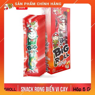 [XNK] 5 Vị Snack Rong Biển Big Roll Taokaenoi - Hộp 6 gói