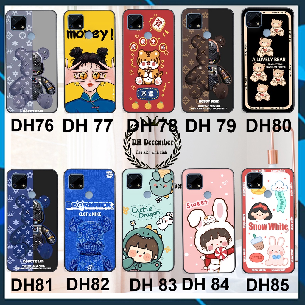 Ốp lưng Realme C25 in hình 3D lucky, gấu Brick xinh xắn - KHÔNG NÊN BỎ LỠ