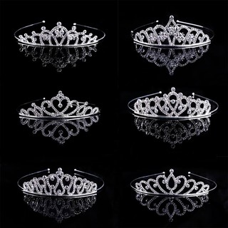  Vương miện đính pha lê trái tim