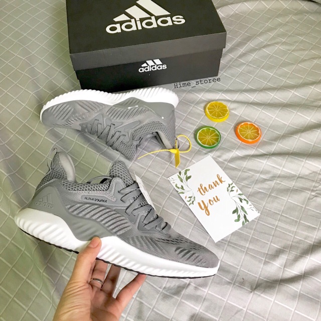 Giày Alpha.bounce xám trắng